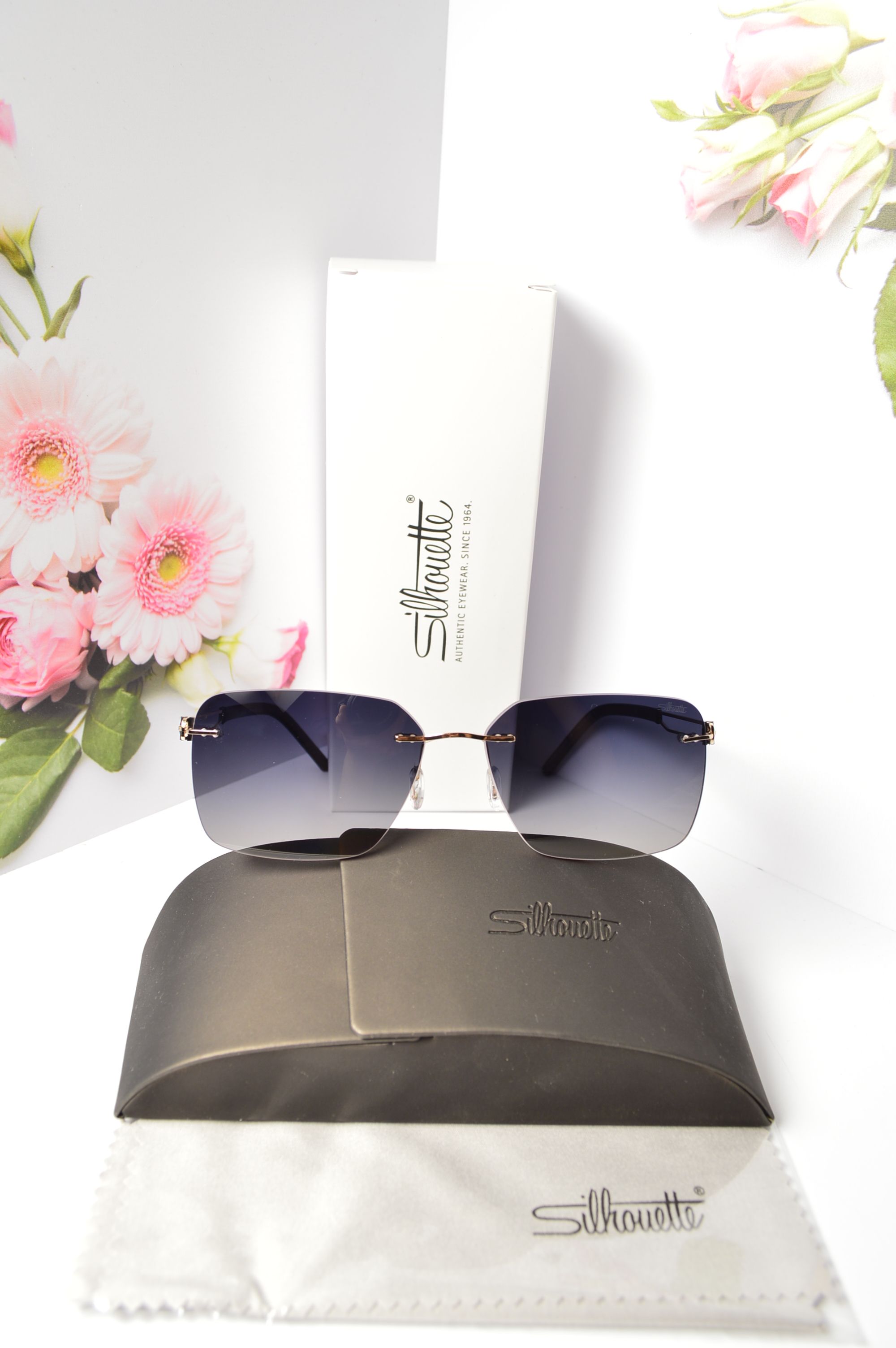 Очки солнцезащитные, титановые, Silhouette SL 66010, стильная модель для него, но можно и для нее!