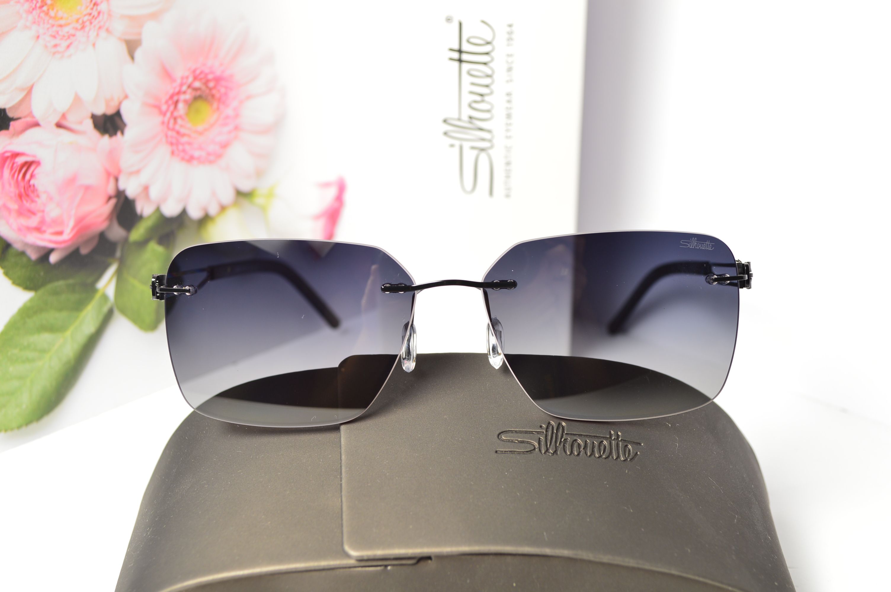 Очки солнцезащитные, титановые, Silhouette SL 66010, стильная модель для него, но можно и для нее!