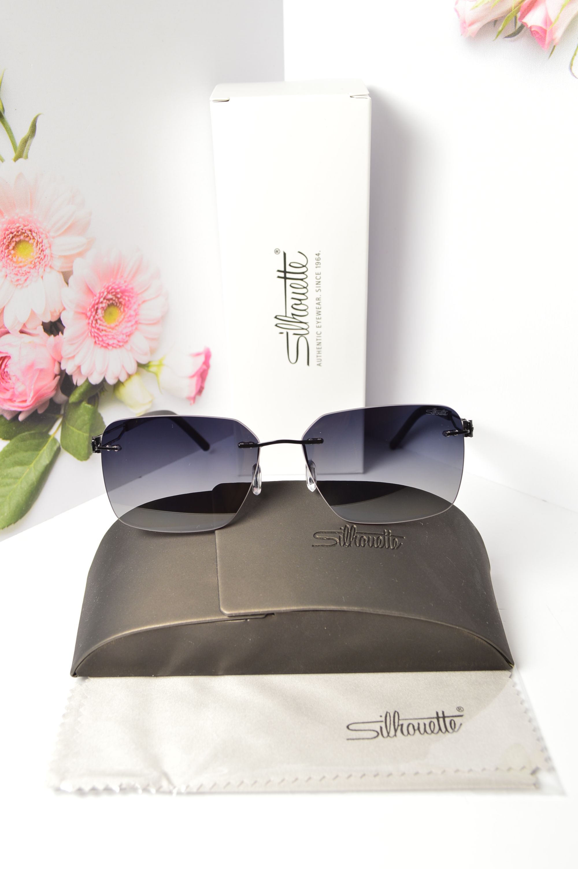 Очки солнцезащитные, титановые, Silhouette SL 66010, стильная модель для него, но можно и для нее!