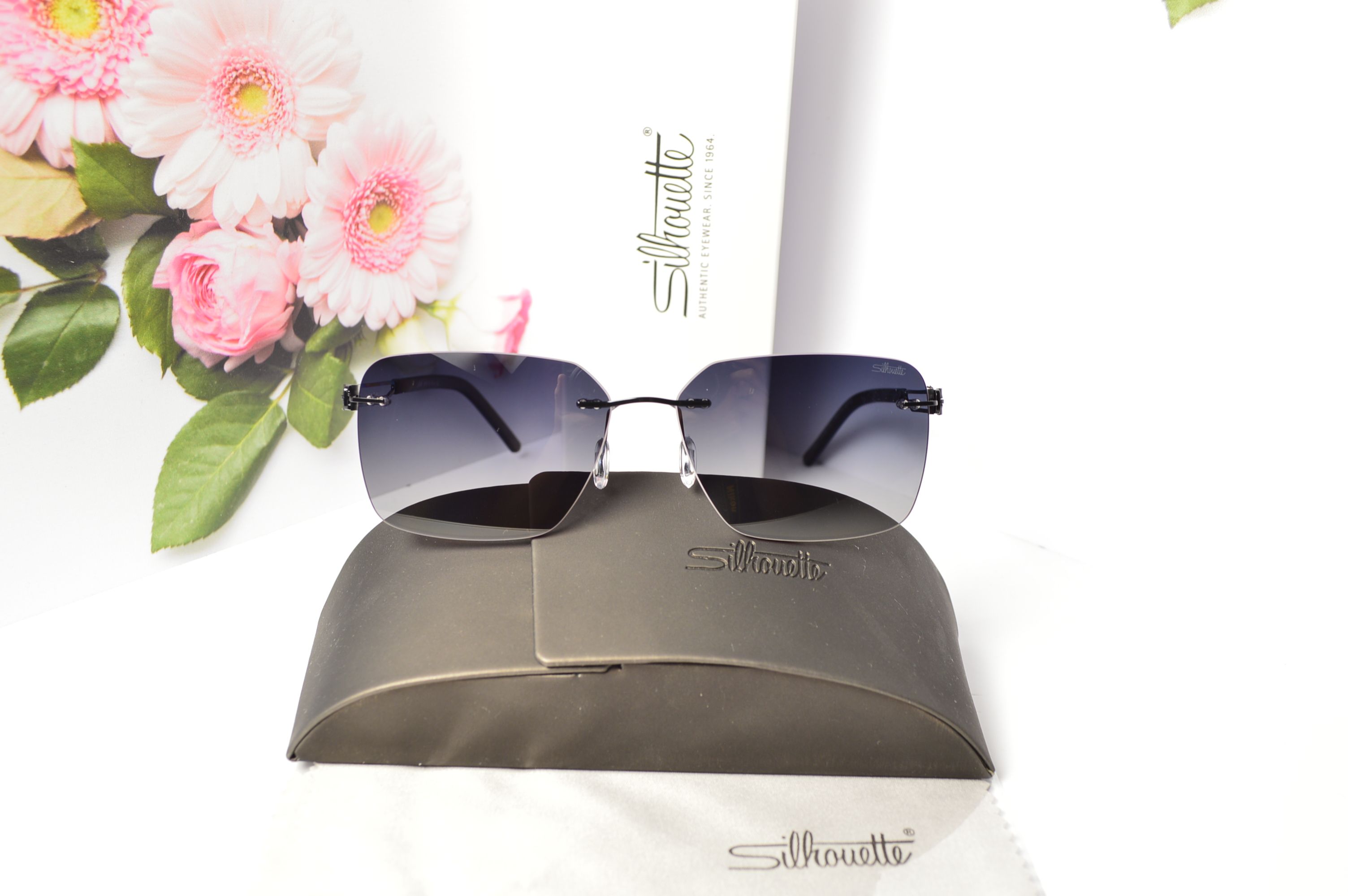 Очки солнцезащитные, титановые, Silhouette SL 66010, стильная модель для него, но можно и для нее!