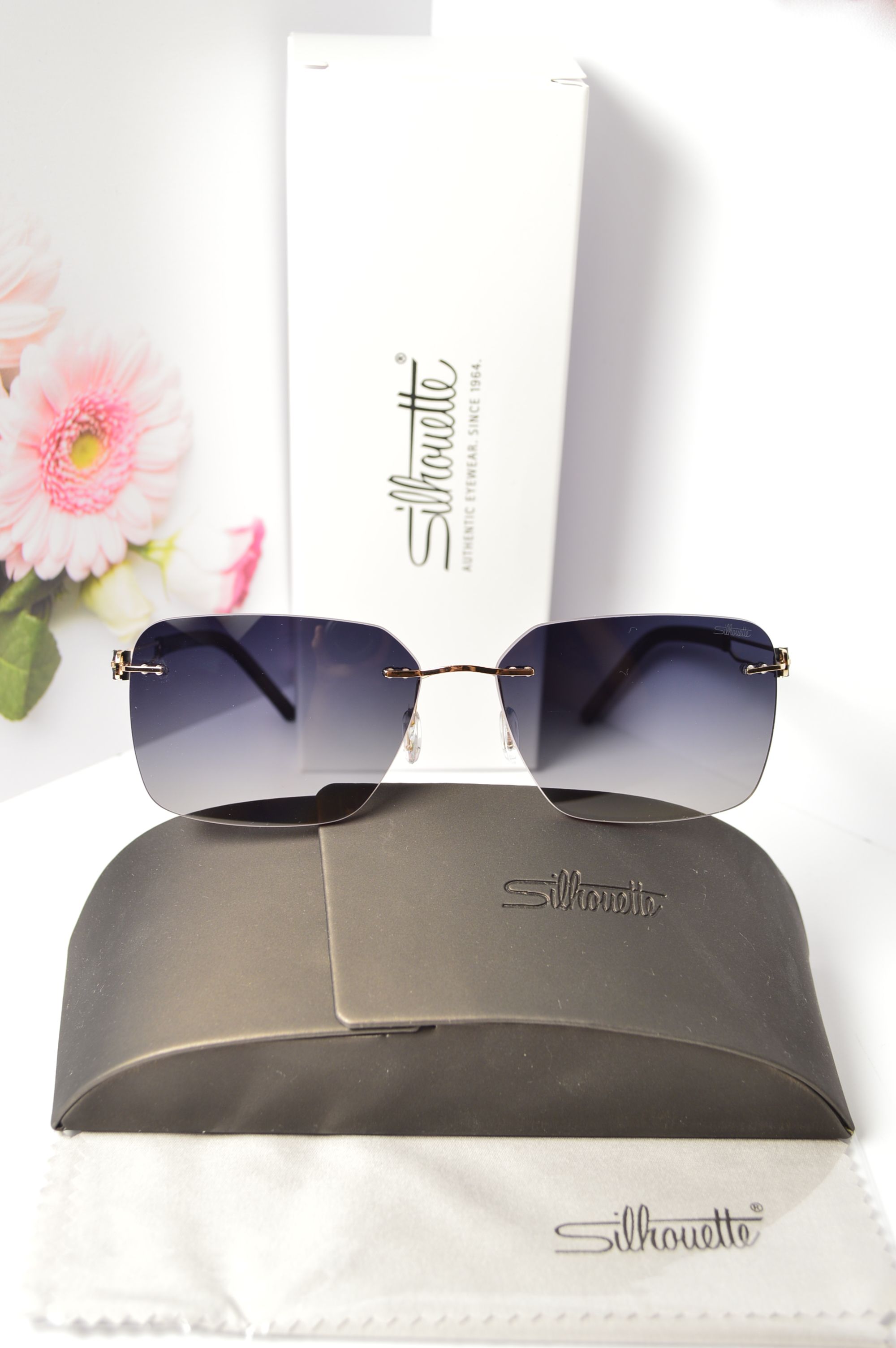 Очки солнцезащитные, титановые, Silhouette SL 66010, стильная модель для него, но можно и для нее!