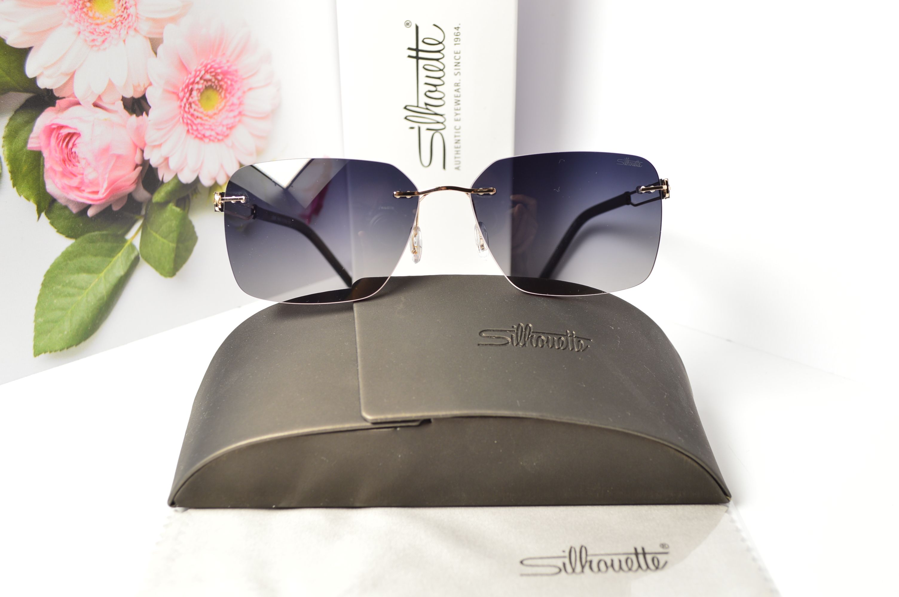Очки солнцезащитные, титановые, Silhouette SL 66010, стильная модель для него, но можно и для нее!