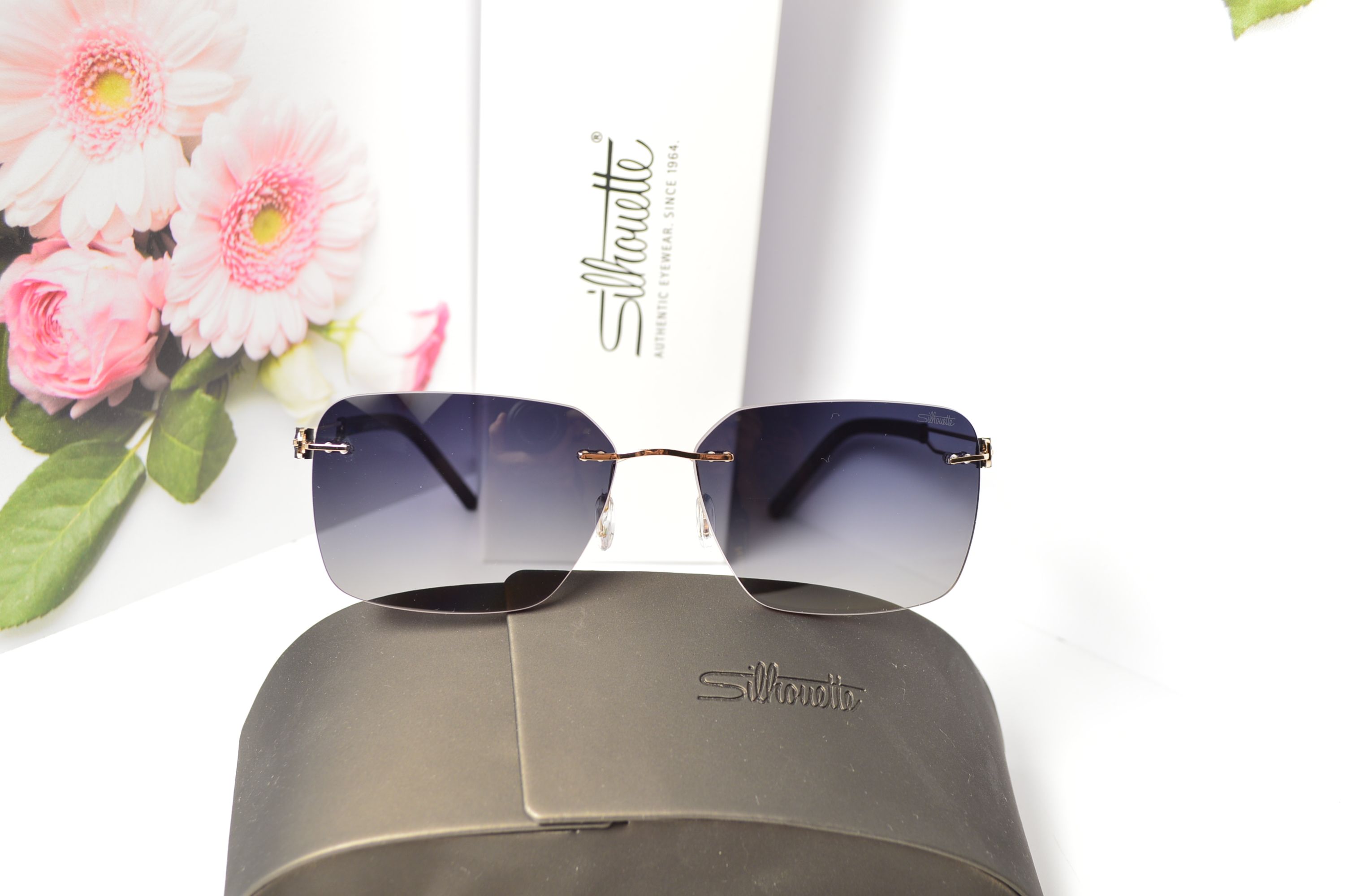 Очки солнцезащитные, титановые, Silhouette SL 66010, стильная модель для него, но можно и для нее!