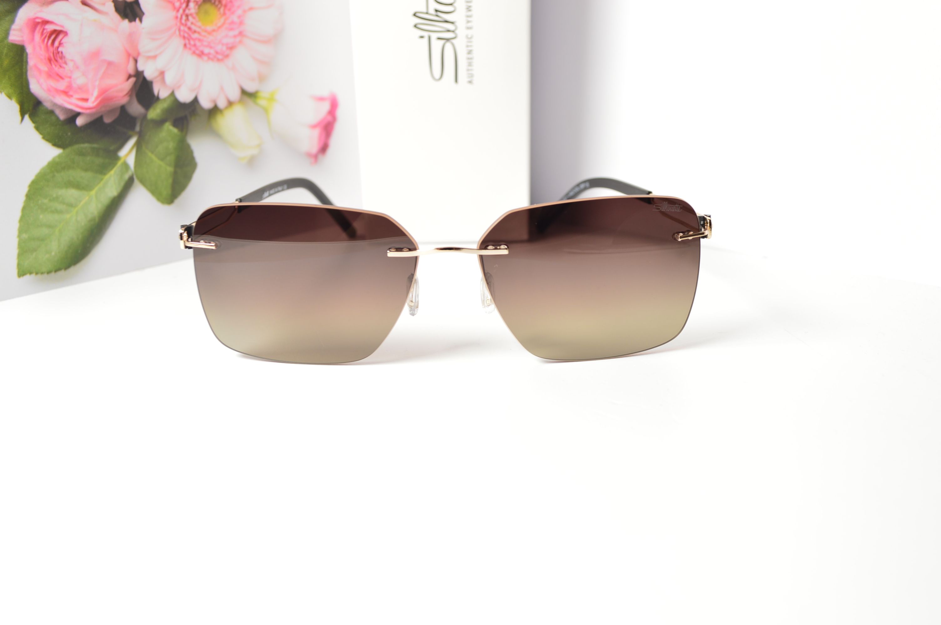 Очки солнцезащитные, титановые, Silhouette SL 66010, стильная модель для него, но можно и для нее!