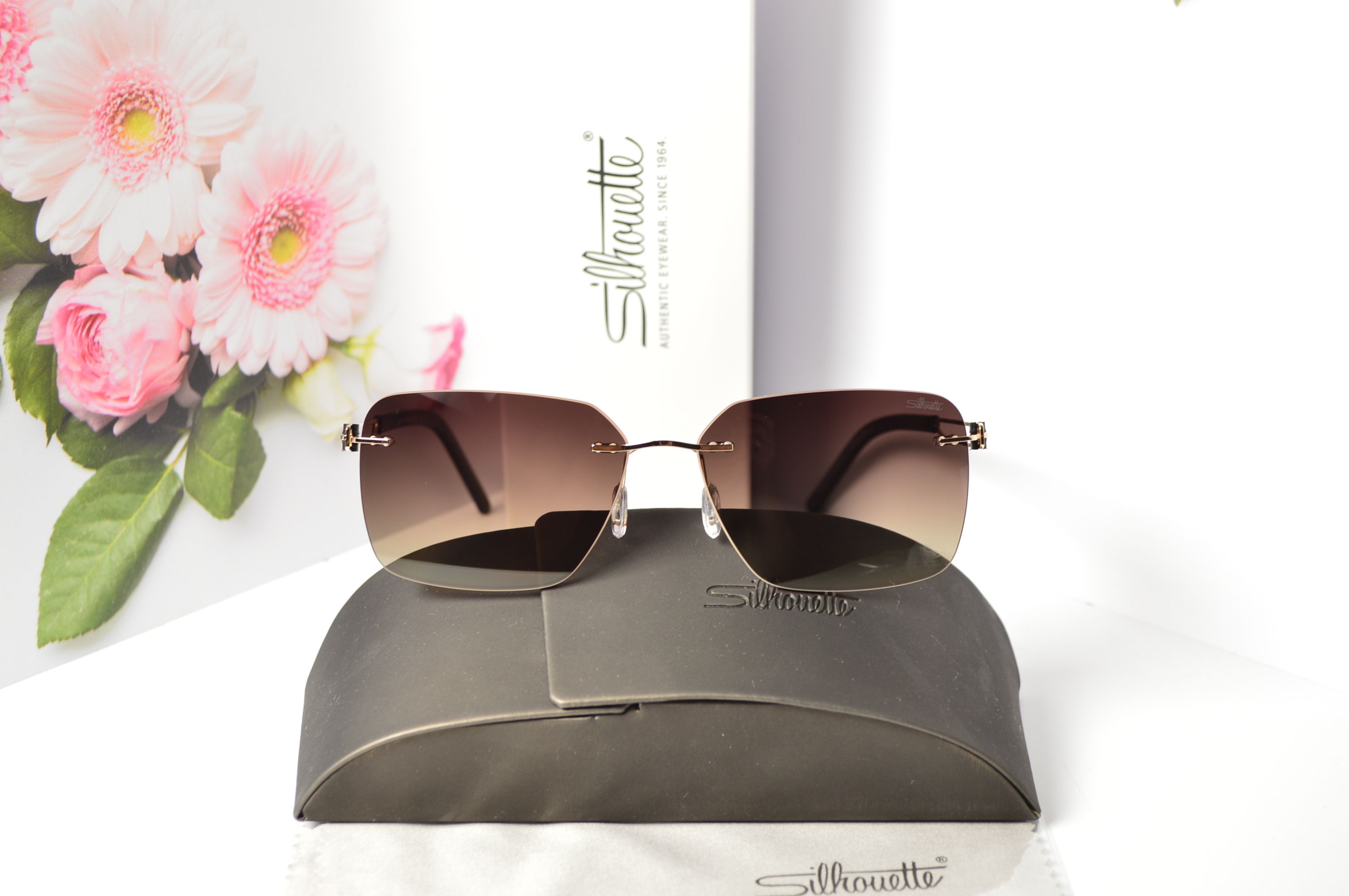 Очки солнцезащитные, титановые, Silhouette SL 66010, стильная модель для него, но можно и для нее!