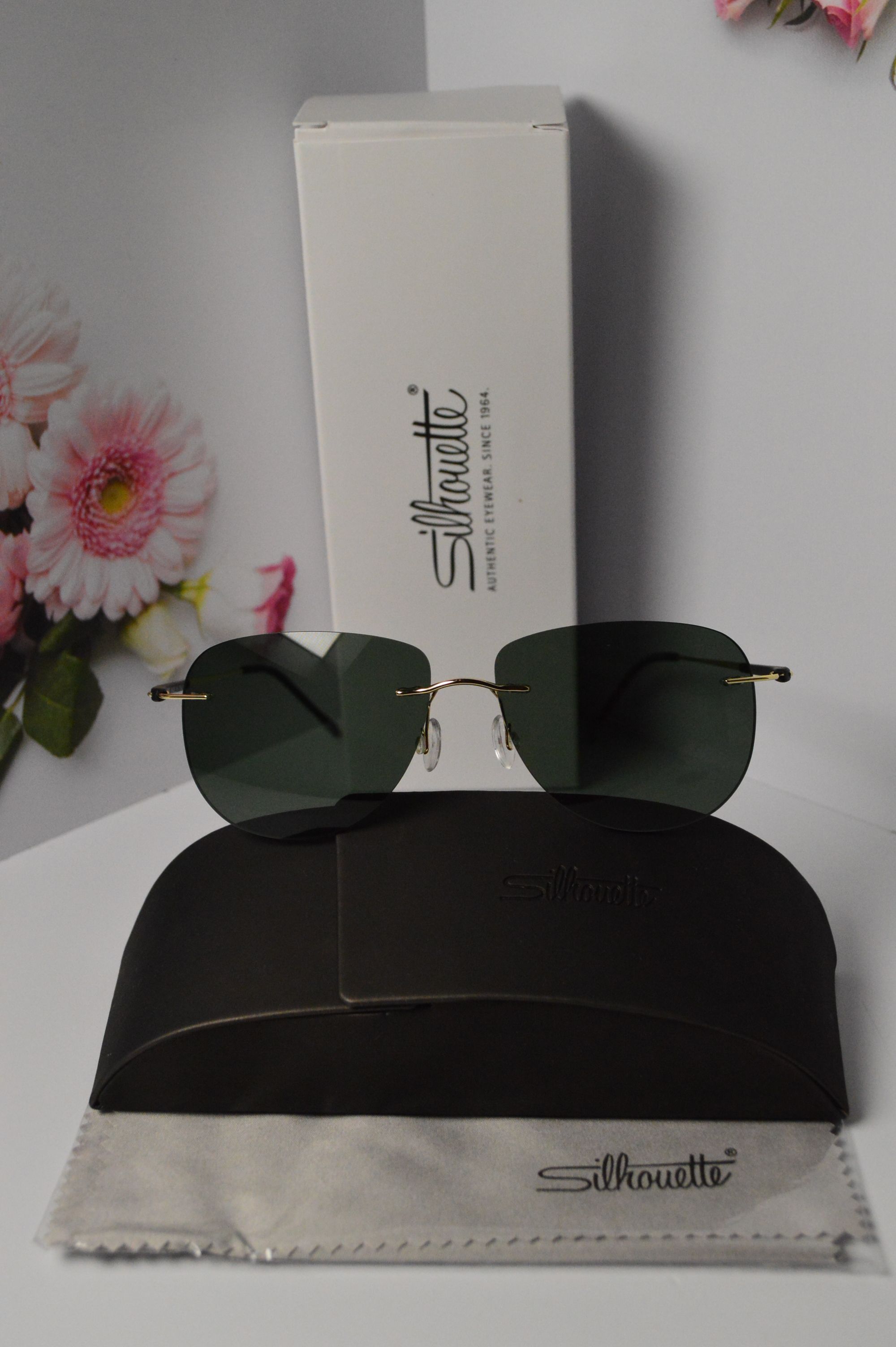 Очки солнцезащитные авиатор, титановые, Silhouette SL 8655, стильная модель для него и для неё!