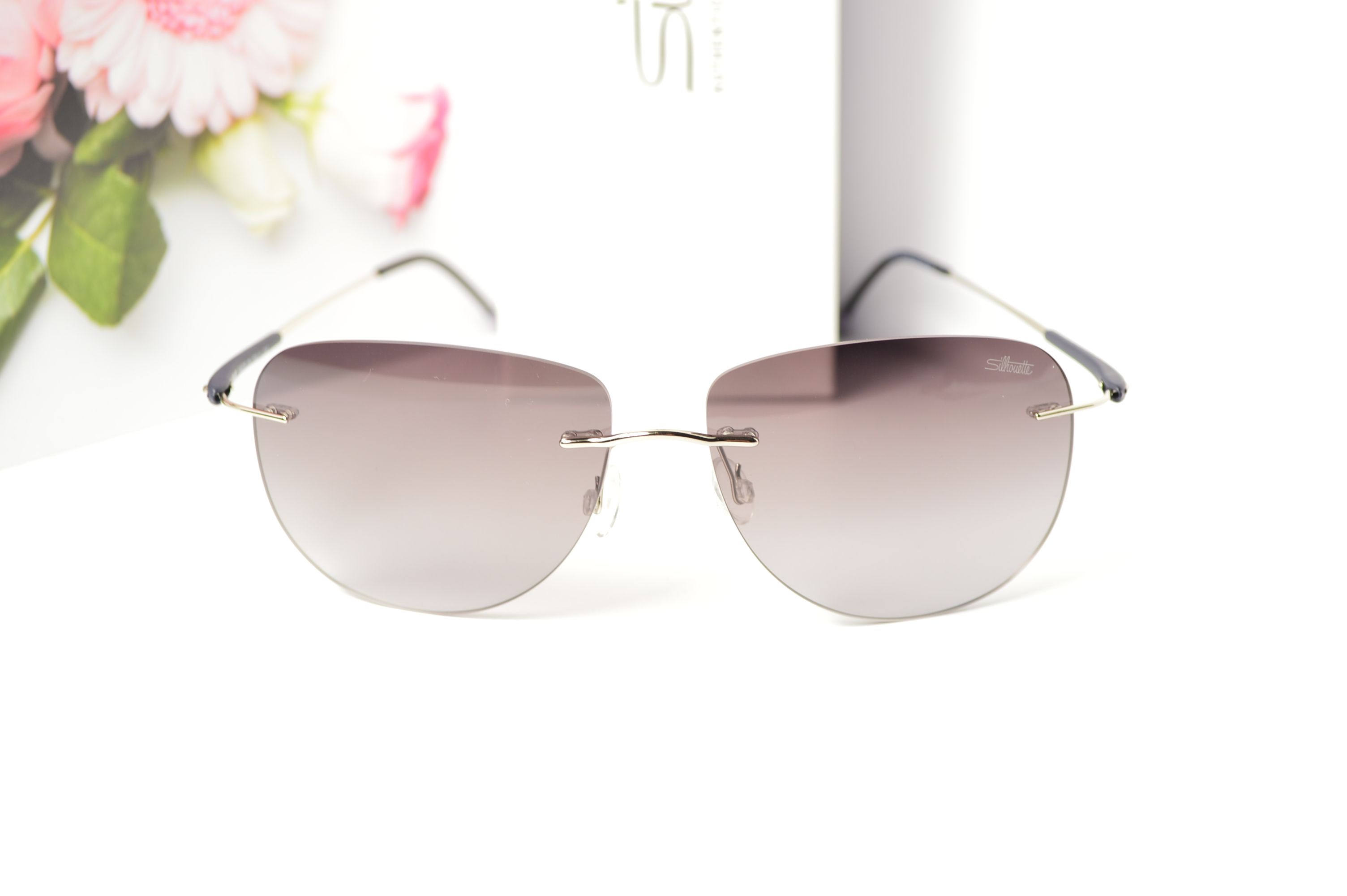 Очки солнцезащитные авиатор, титановые, Silhouette SL 8655, стильная модель для него и для неё!