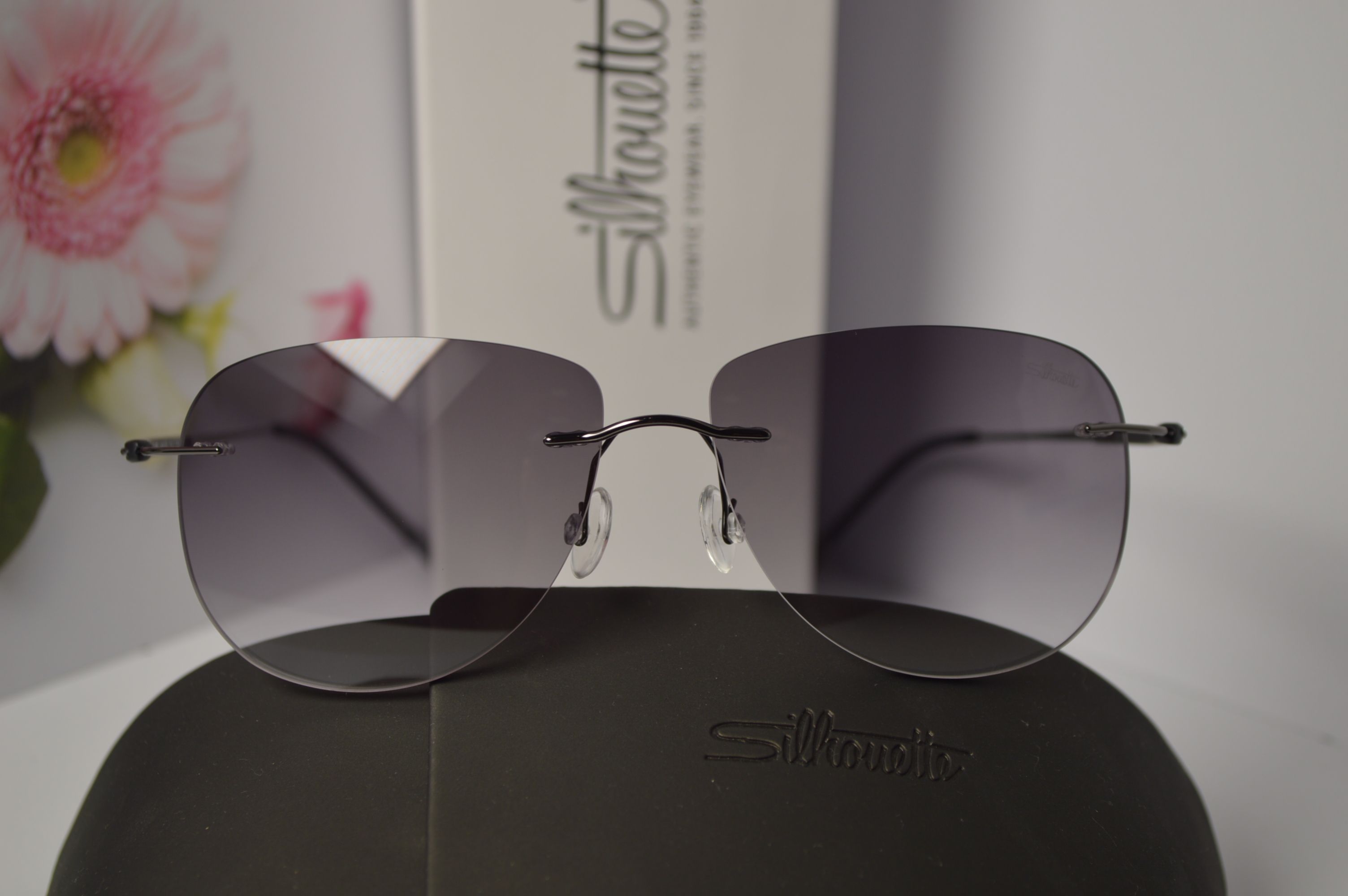 Очки солнцезащитные авиатор, титановые, Silhouette SL 8655, стильная модель для него и для неё!