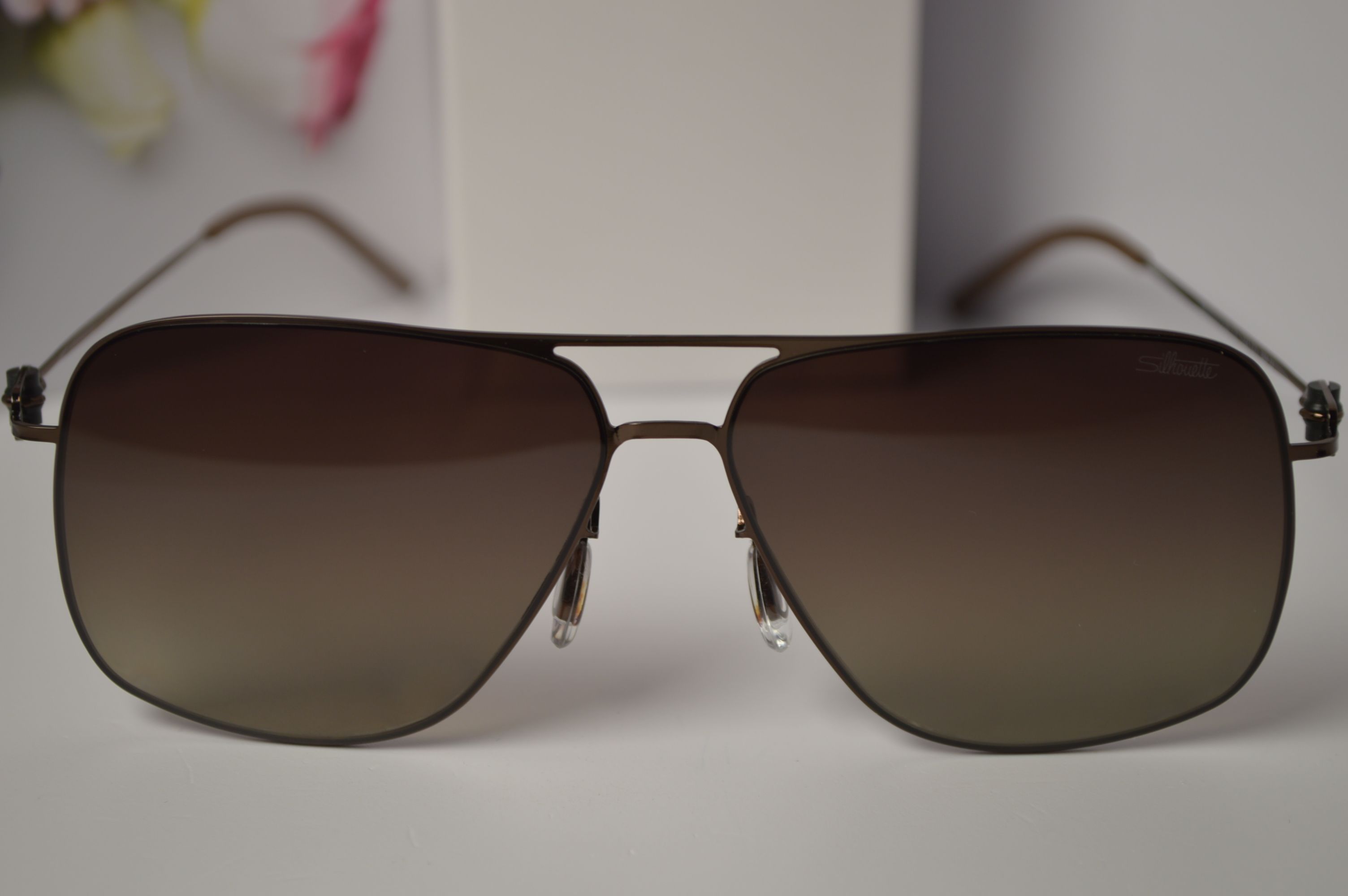 Очки мужские солнцезащитные авиатор, титановые, Silhouette SL 66003. Стиль этого лета!