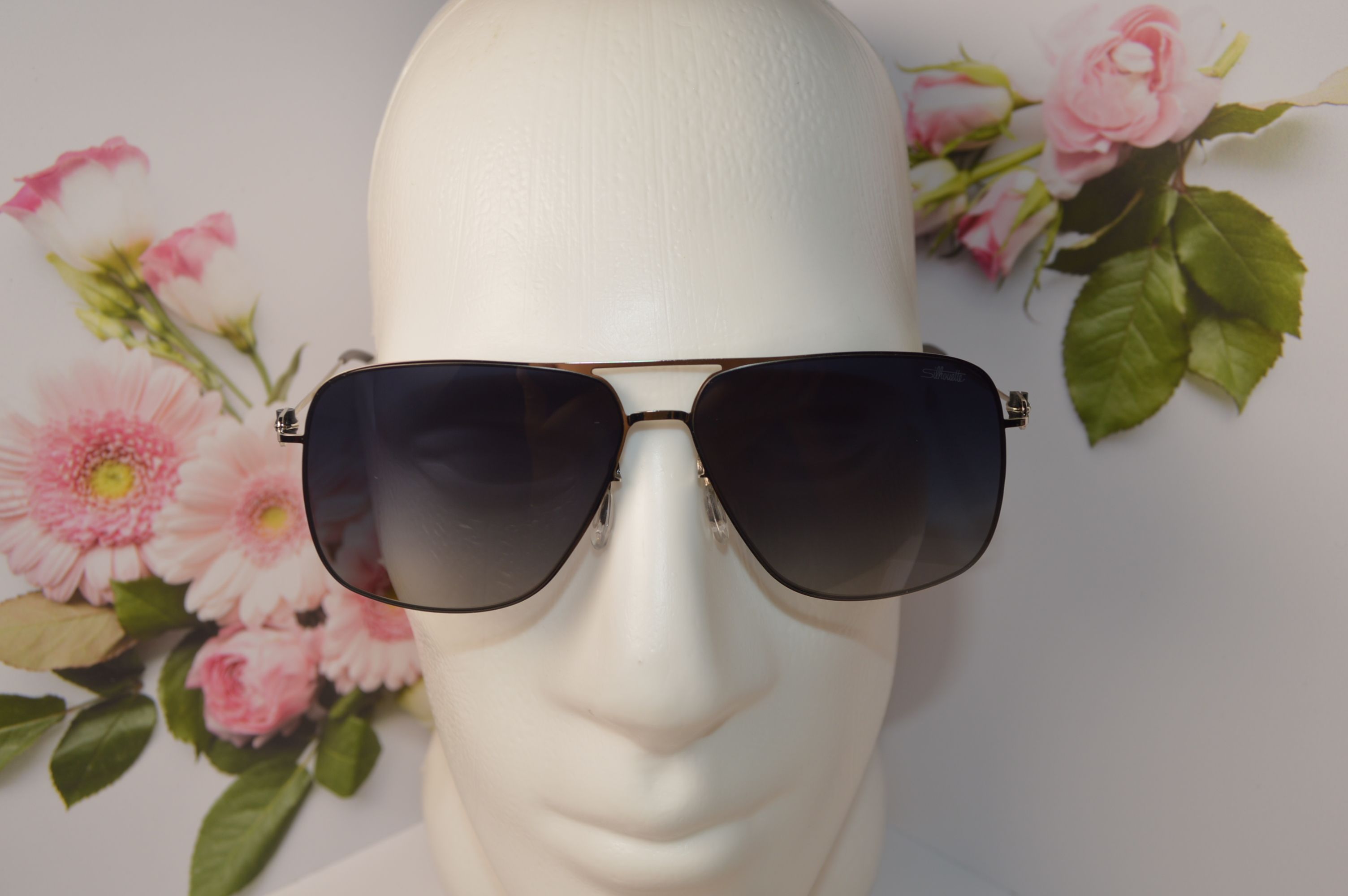 Очки мужские солнцезащитные авиатор, титановые, Silhouette SL 66003. Стиль этого лета!