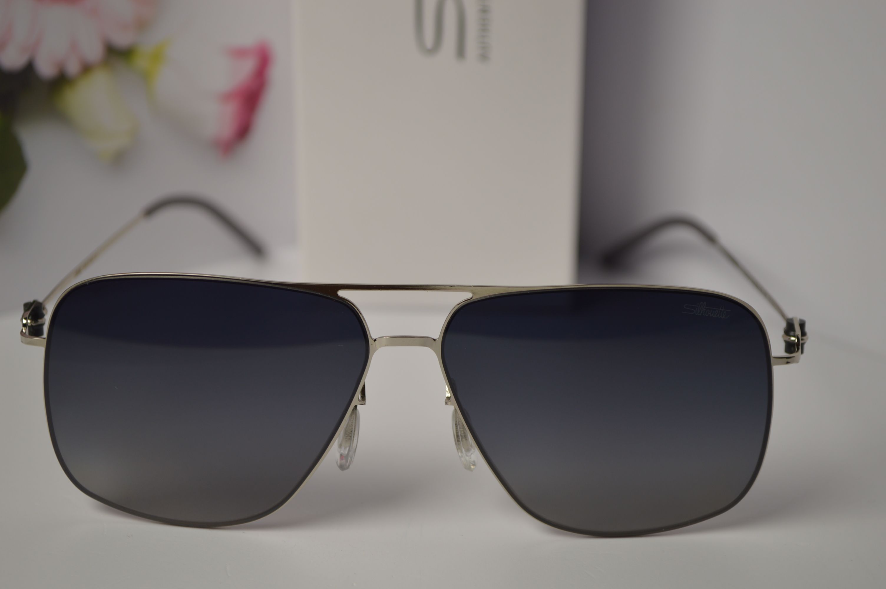 Очки мужские солнцезащитные авиатор, титановые, Silhouette SL 66003. Стиль этого лета!