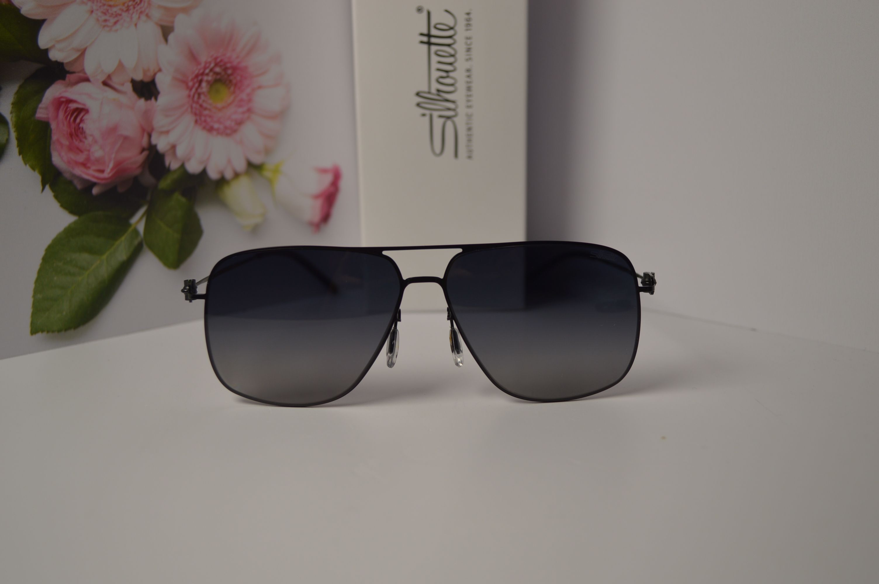 Очки мужские солнцезащитные авиатор, титановые, Silhouette SL 66003. Стиль этого лета!
