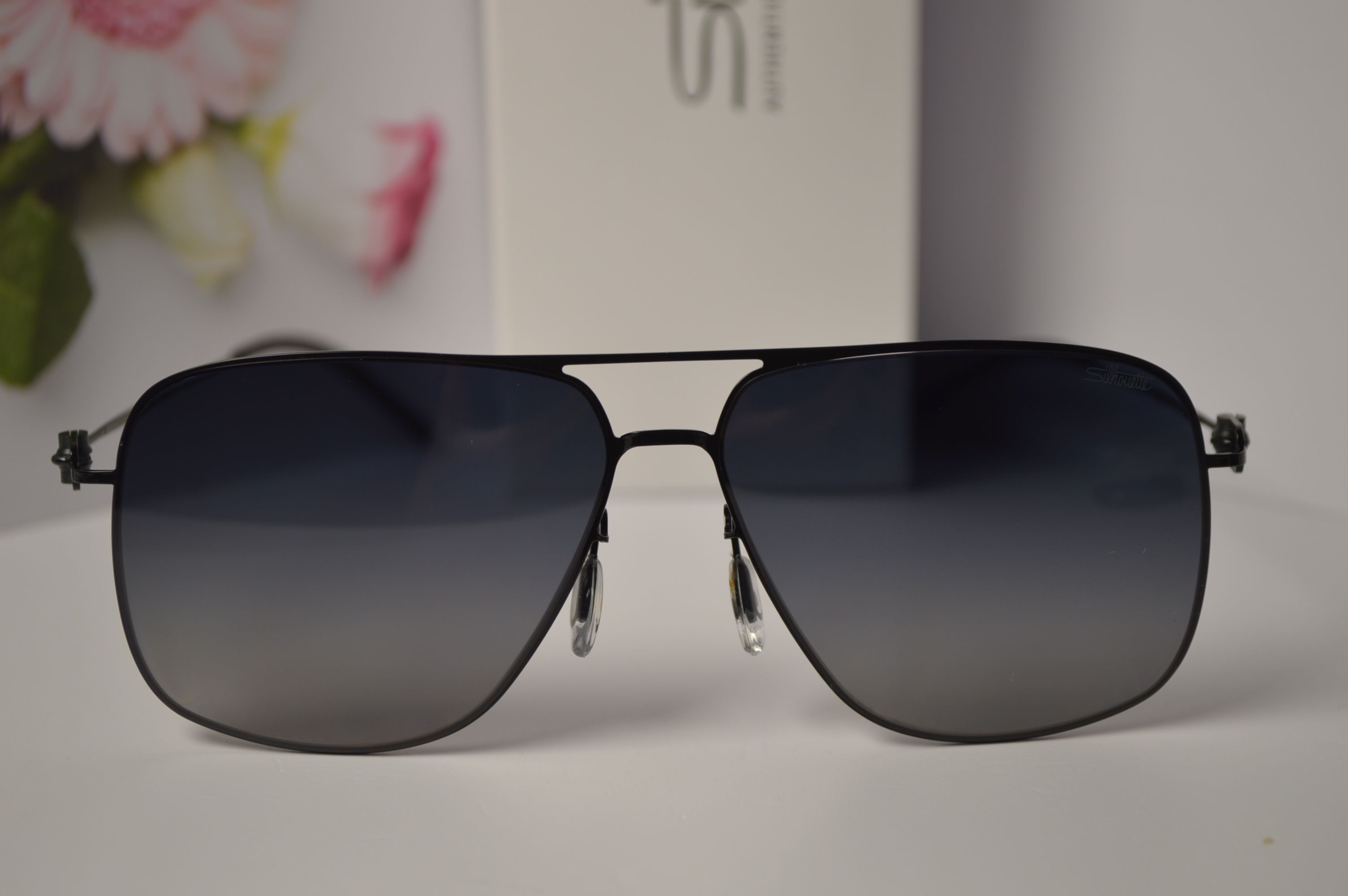 Очки мужские солнцезащитные авиатор, титановые, Silhouette SL 66003. Стиль этого лета!