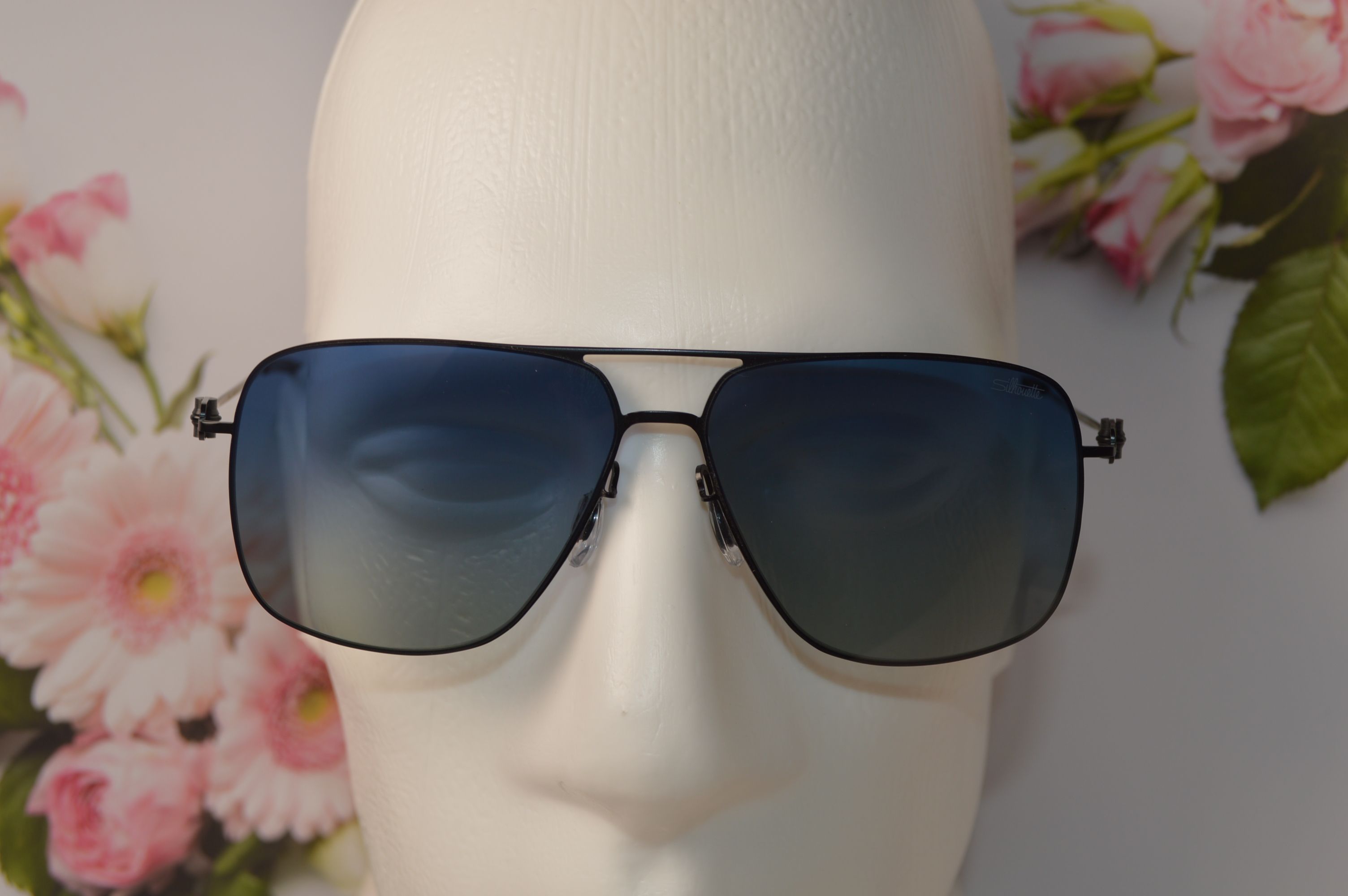 Очки мужские солнцезащитные авиатор, титановые, Silhouette SL 66003. Стиль этого лета!