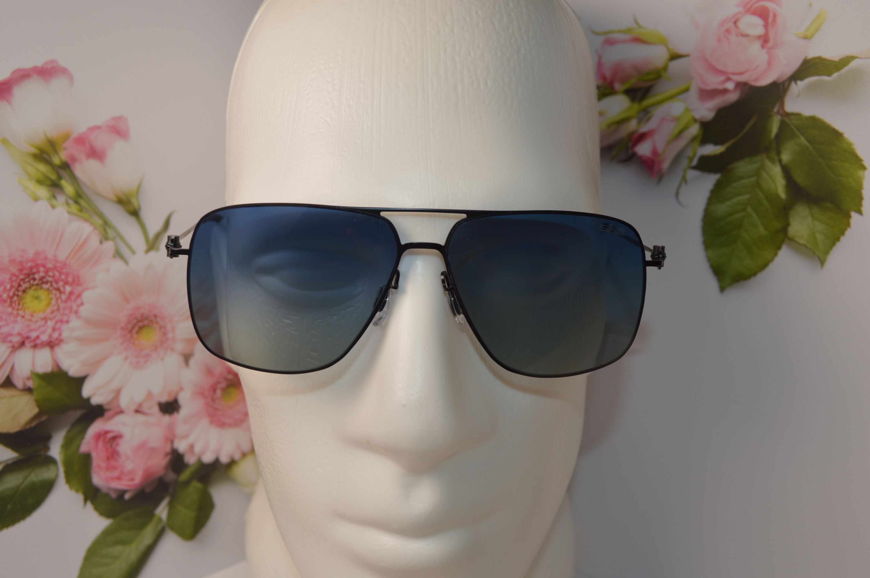 Очки мужские солнцезащитные авиатор, титановые, Silhouette SL 66003. Стиль этого лета!