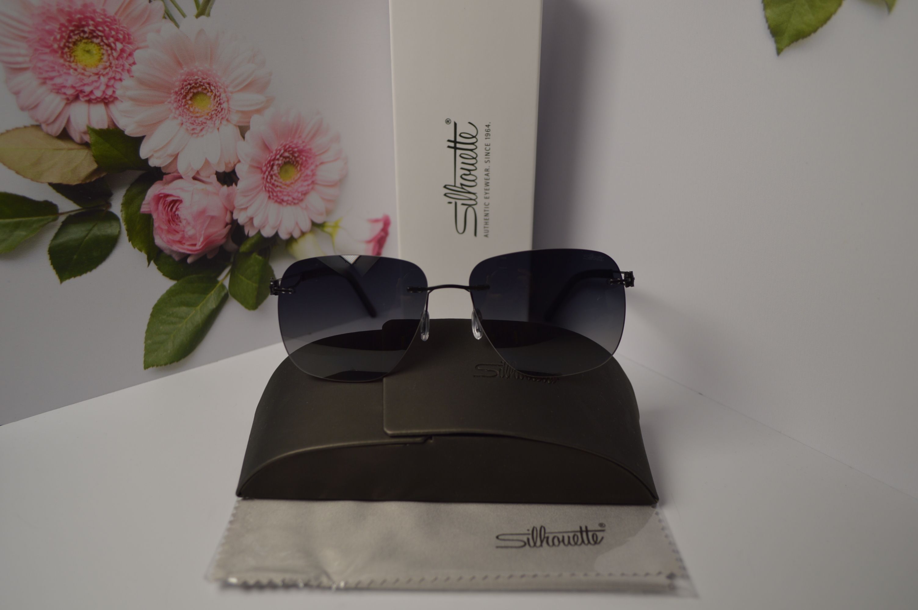 Очки солнцезащитные авиатор, титановые, Silhouette SL 66008. Стиль этого лета! Унисекс