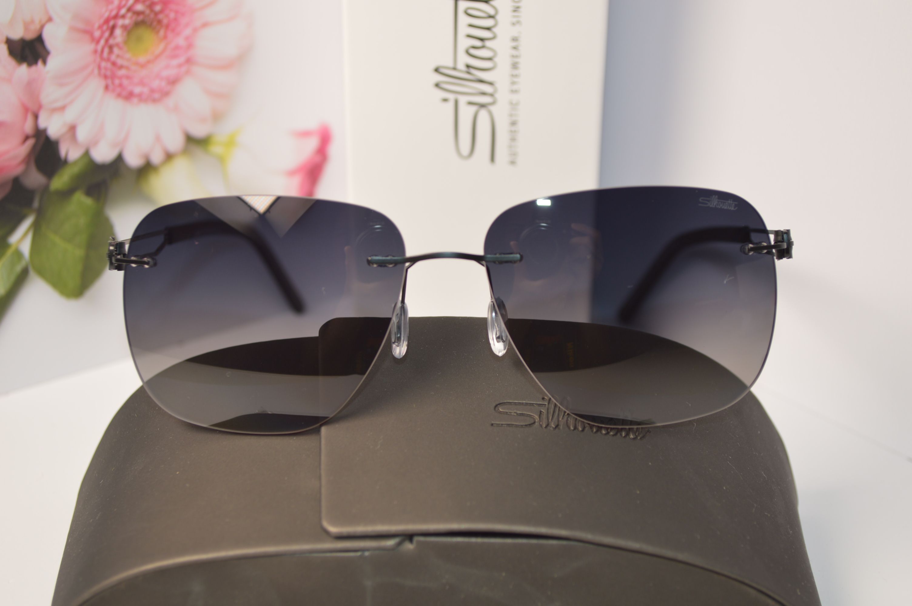 Очки солнцезащитные авиатор, титановые, Silhouette SL 66008. Стиль этого лета! Унисекс