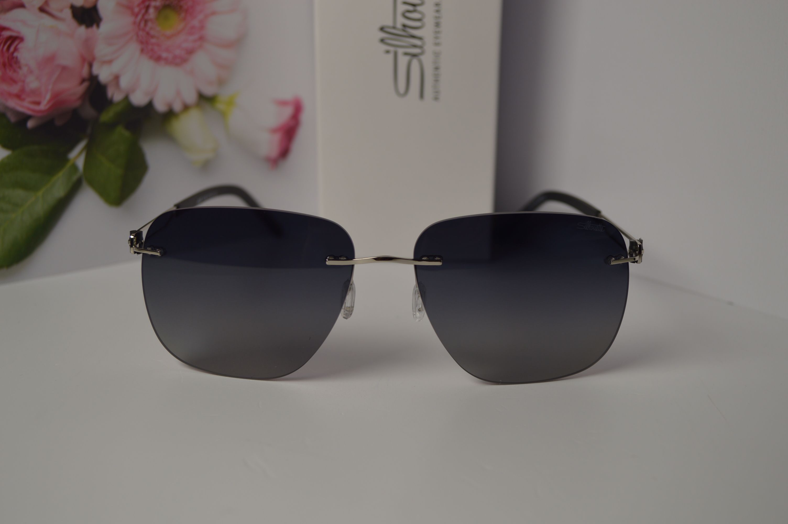 Очки солнцезащитные авиатор, титановые, Silhouette SL 66008. Стиль этого лета! Унисекс