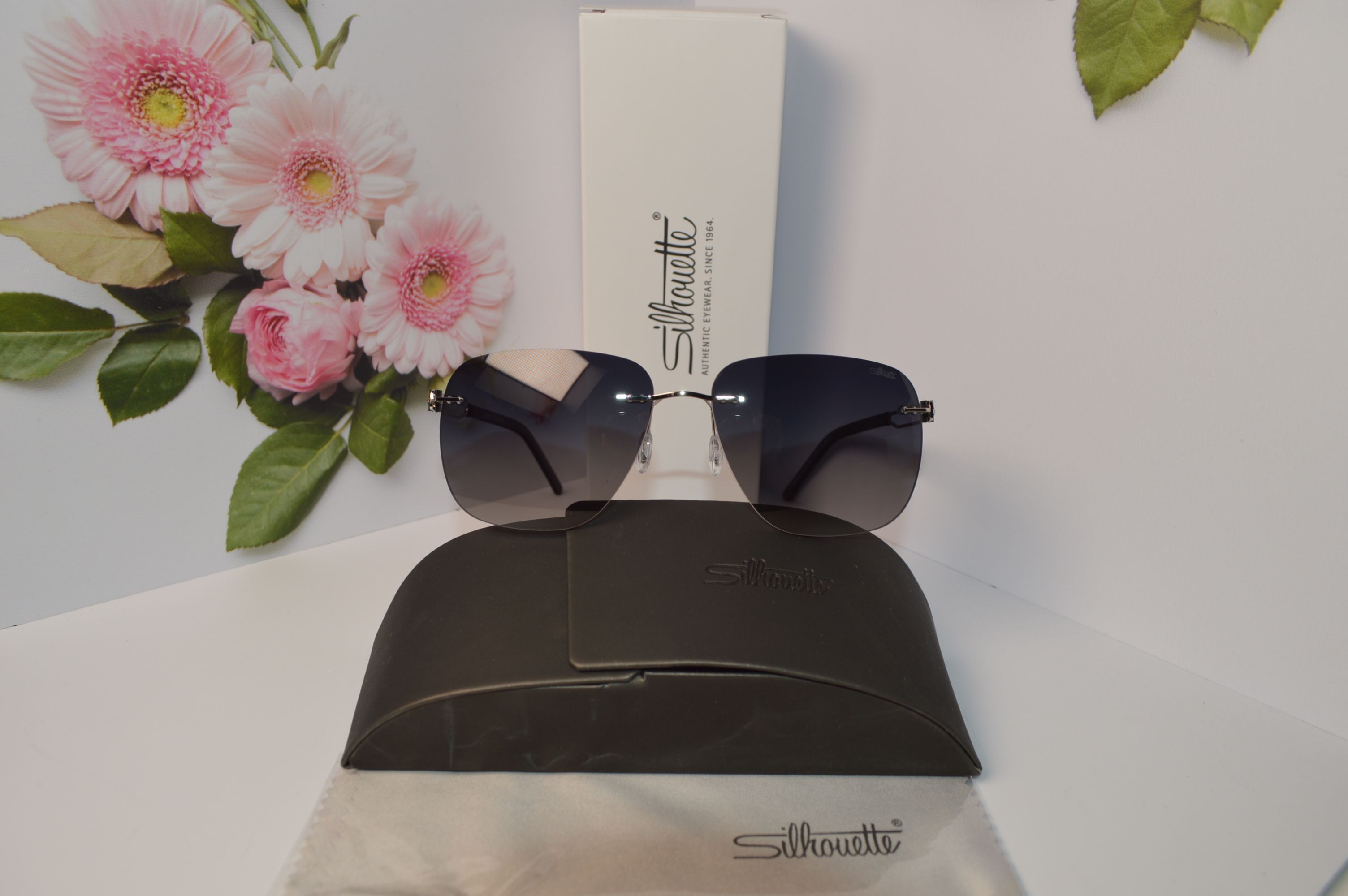 Очки солнцезащитные авиатор, титановые, Silhouette SL 66008. Стиль этого лета! Унисекс