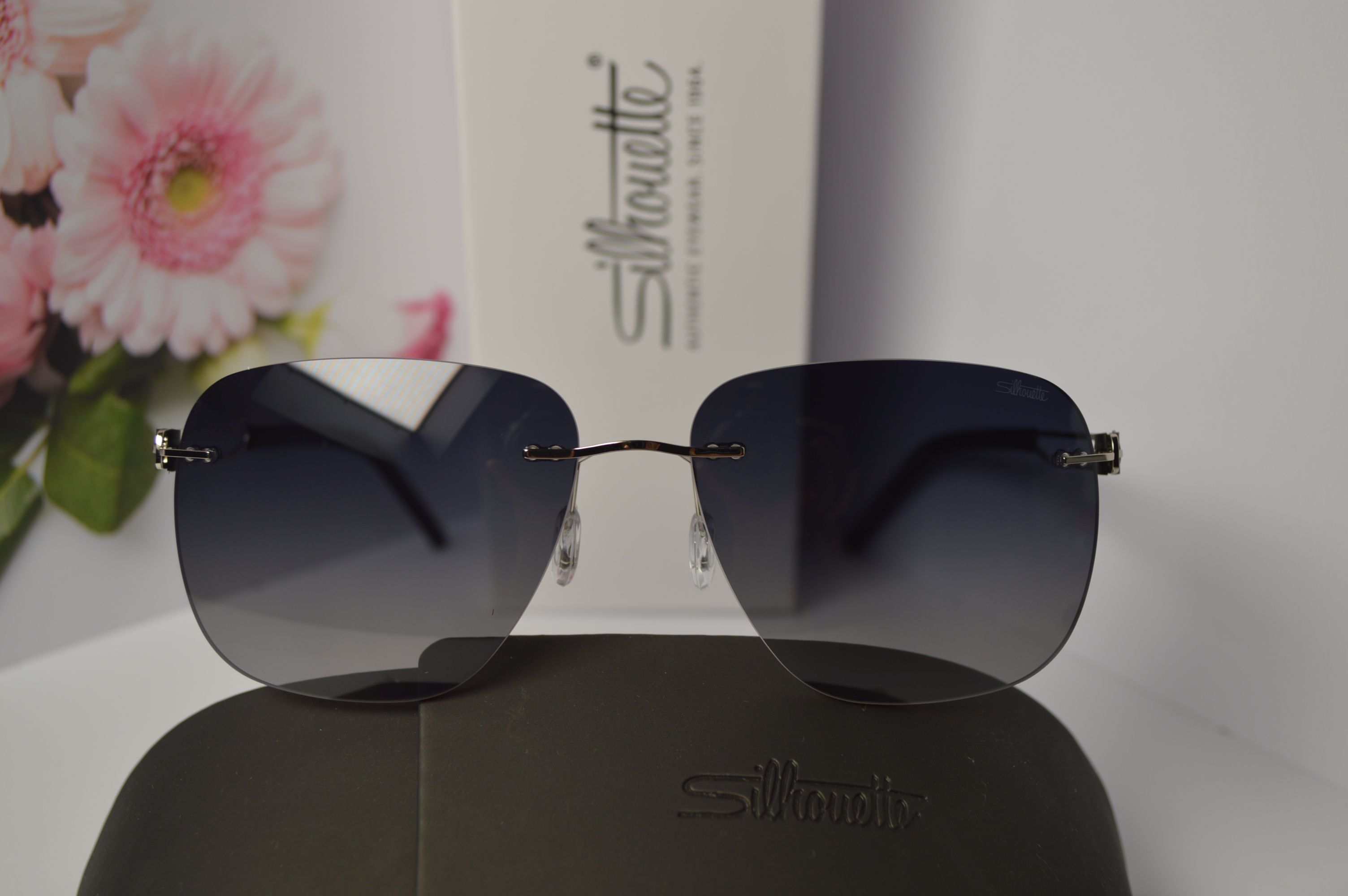 Очки солнцезащитные авиатор, титановые, Silhouette SL 66008. Стиль этого лета! Унисекс