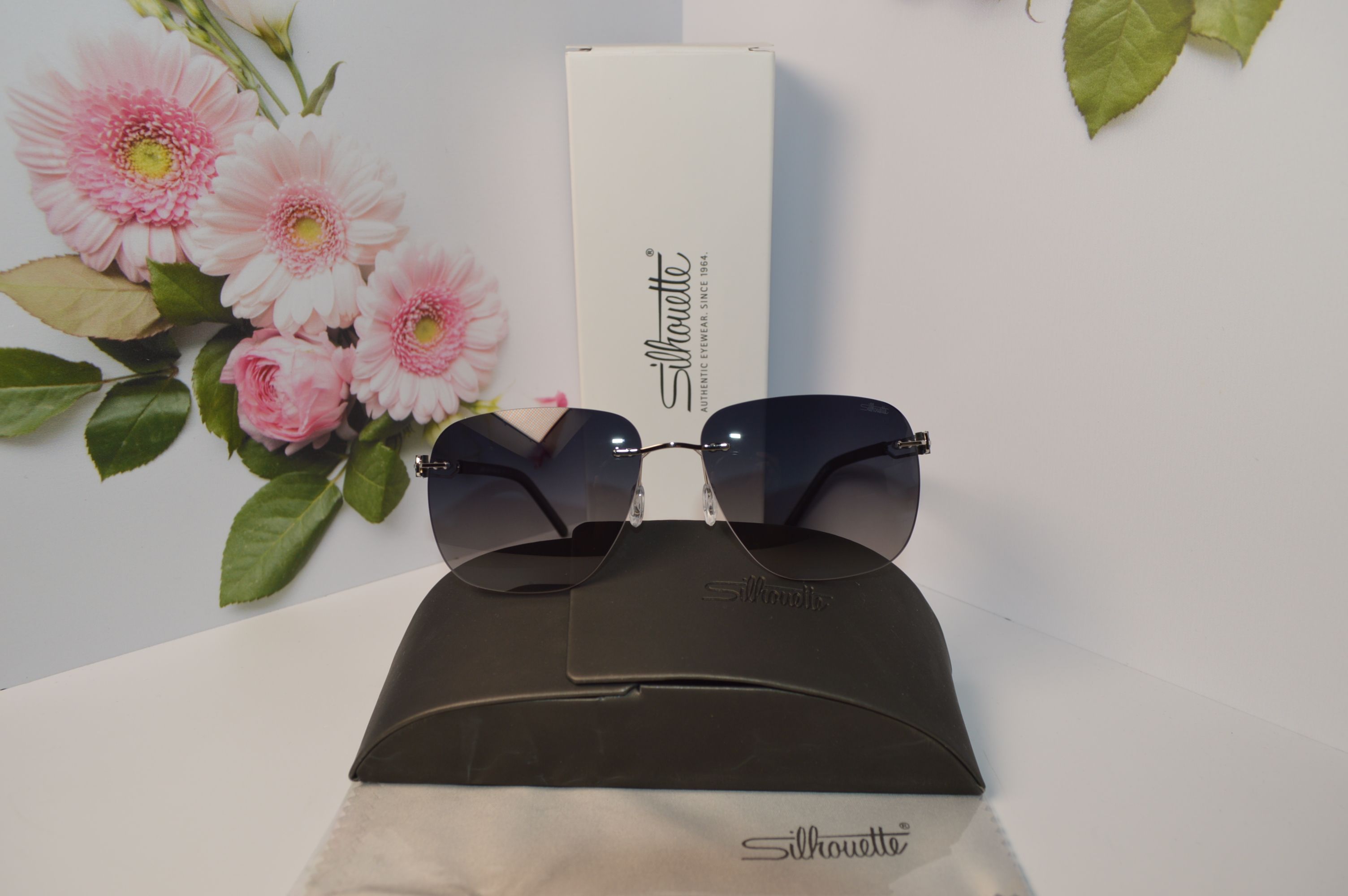 Очки солнцезащитные авиатор, титановые, Silhouette SL 66008. Стиль этого лета! Унисекс