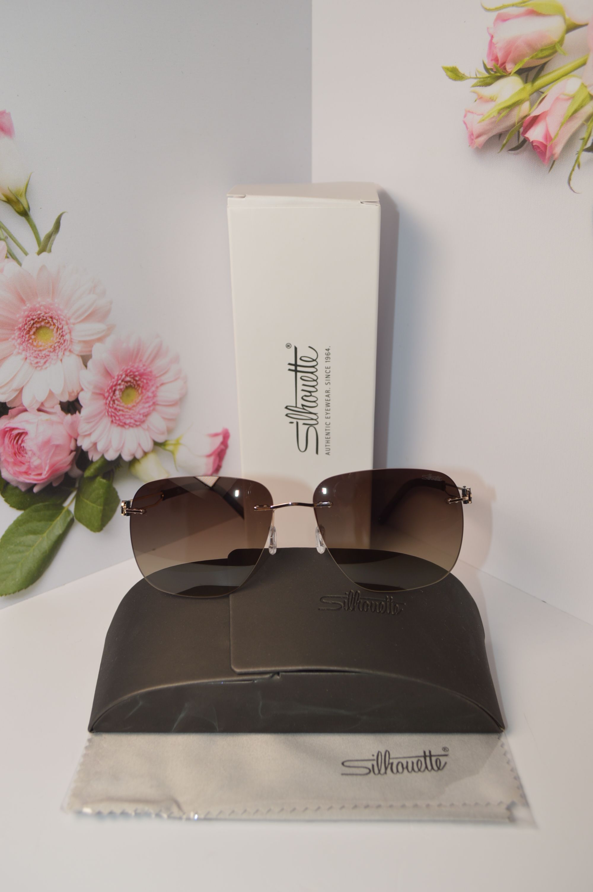 Очки солнцезащитные авиатор, титановые, Silhouette SL 66008. Стиль этого лета! Унисекс