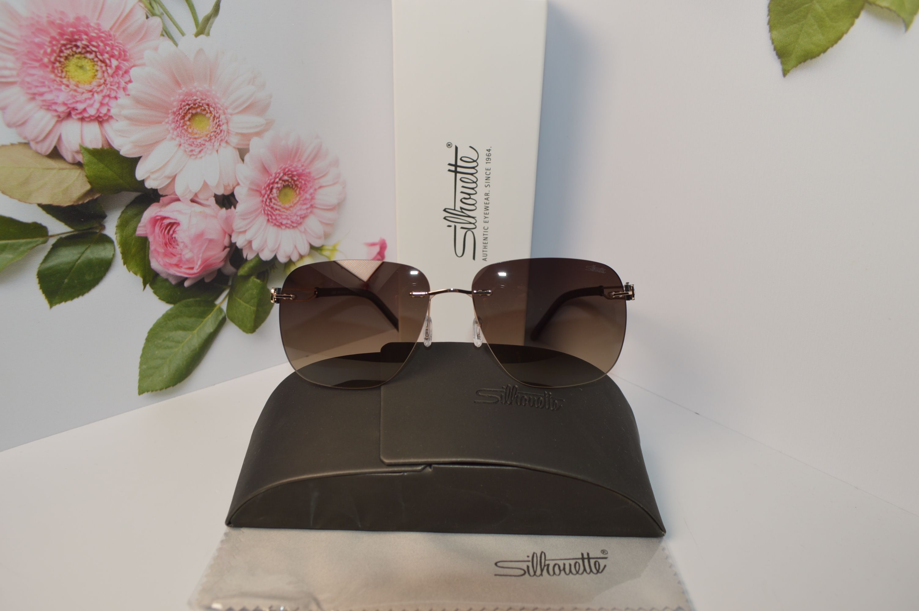 Очки солнцезащитные авиатор, титановые, Silhouette SL 66008. Стиль этого лета! Унисекс
