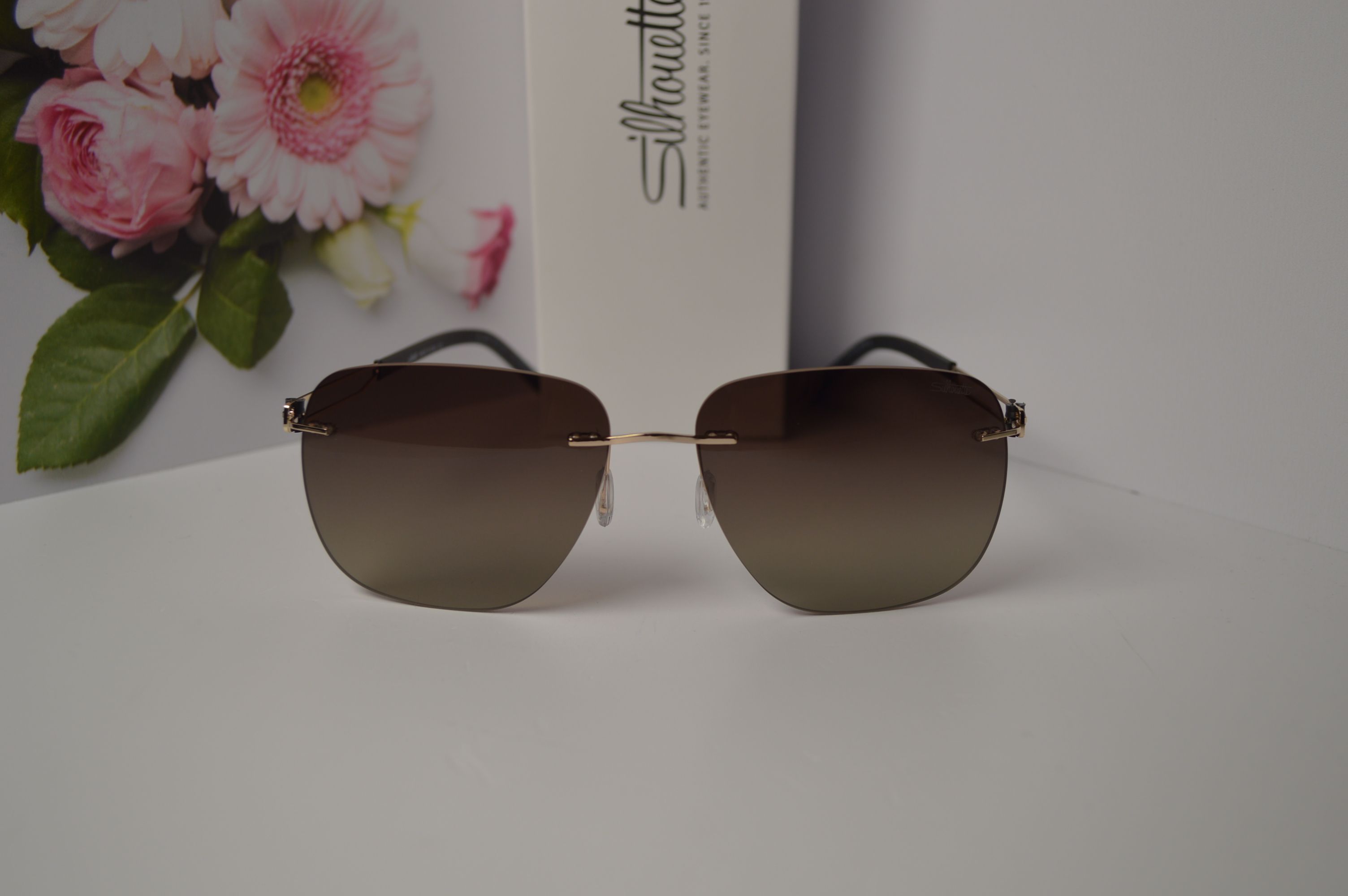 Очки солнцезащитные авиатор, титановые, Silhouette SL 66008. Стиль этого лета! Унисекс