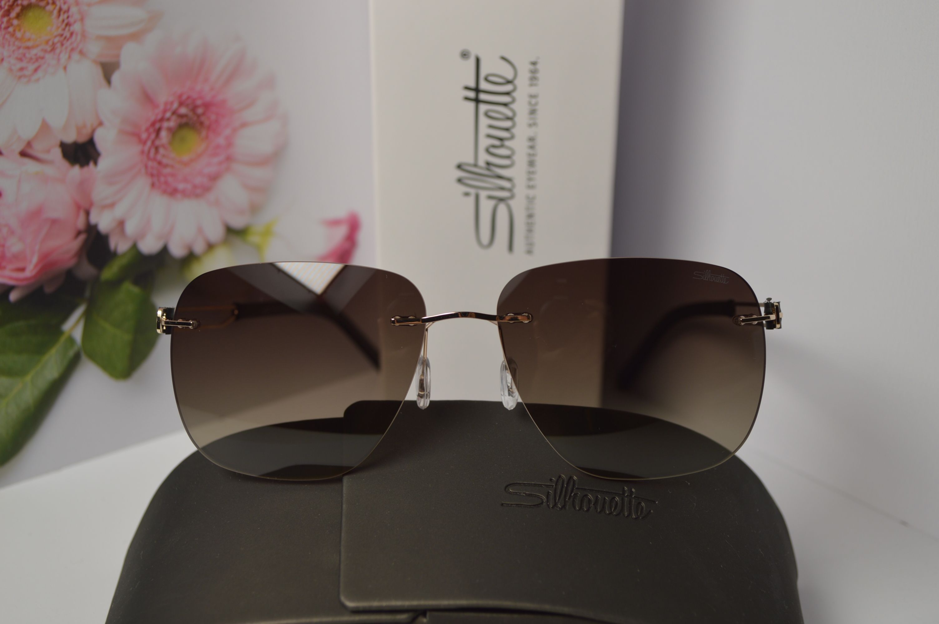 Очки солнцезащитные авиатор, титановые, Silhouette SL 66008. Стиль этого лета! Унисекс