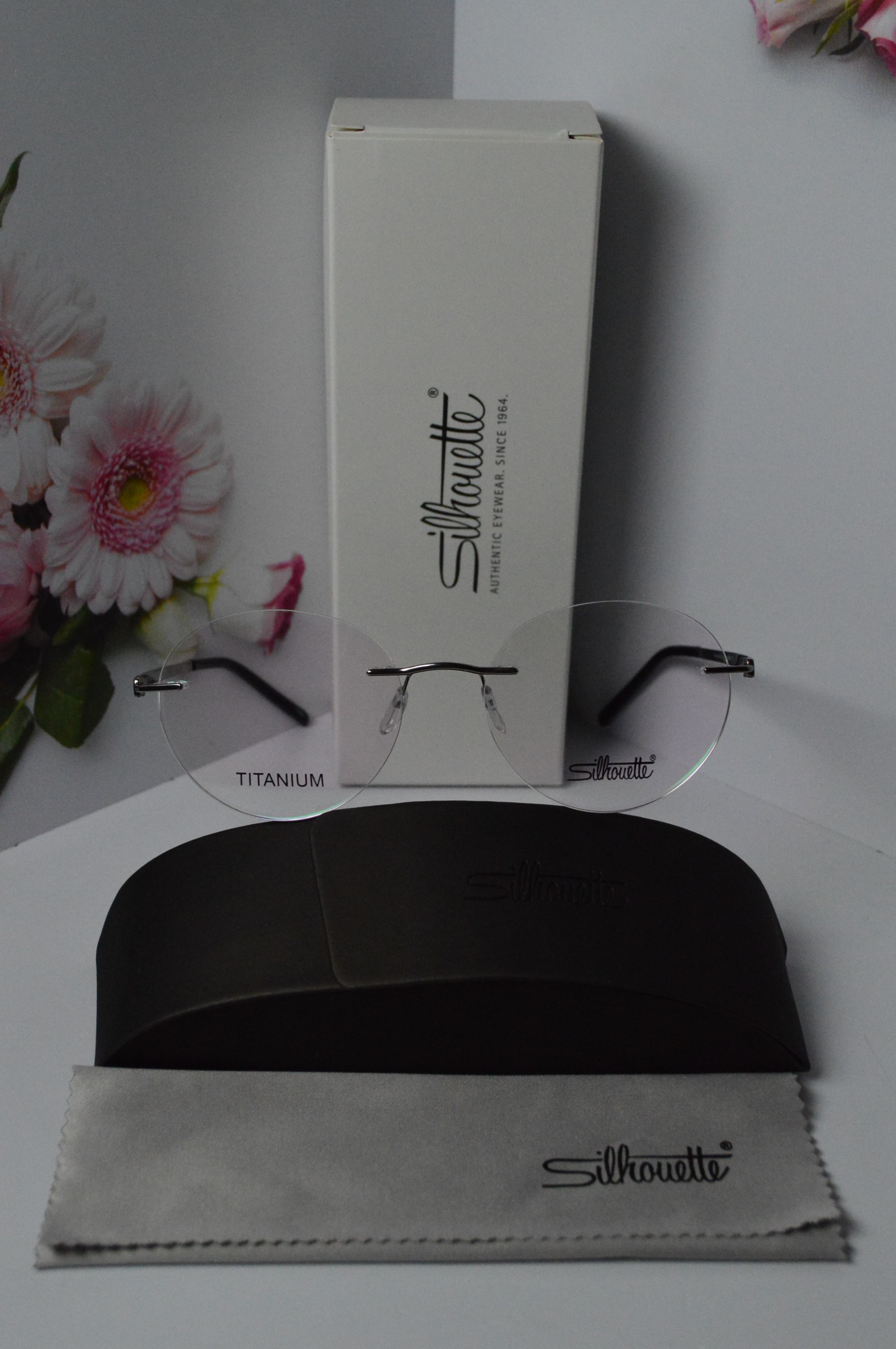Оправа титан, Silhouette S5409, безободковая, круглая, унисекс.