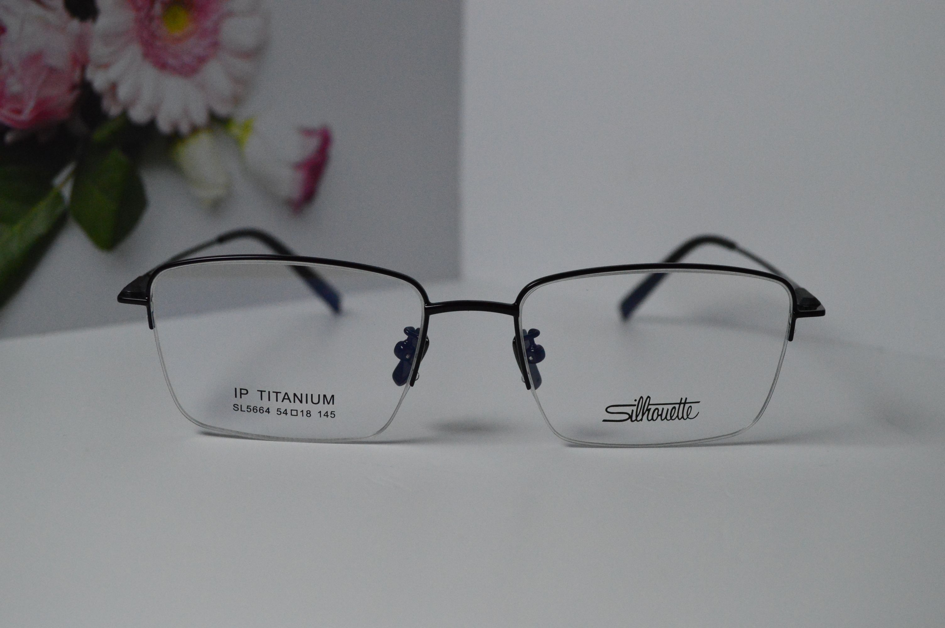 Оправа классическая, титан, полуободковая, Silhouette SL 5664. Стиль только для него!
