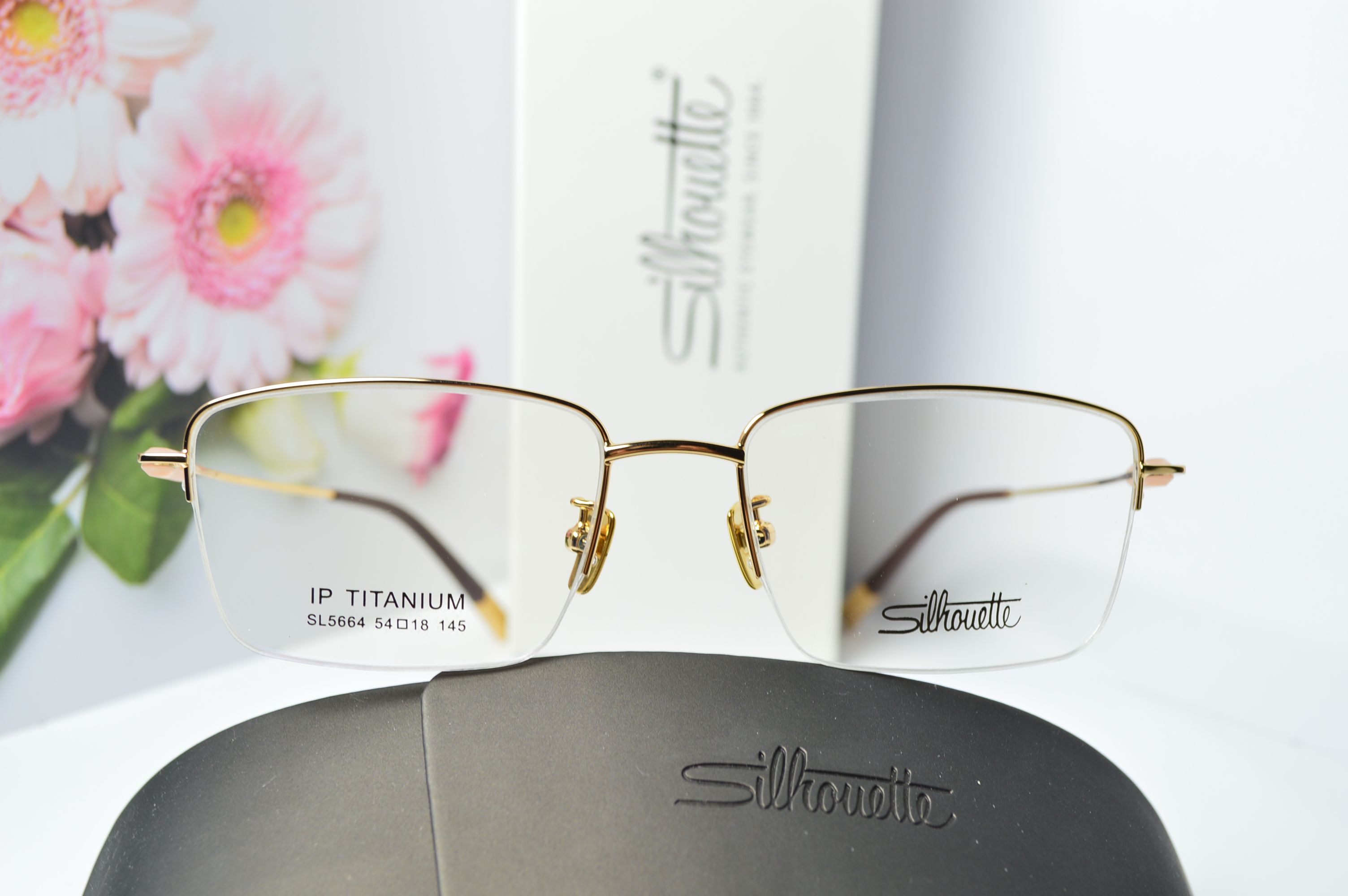 Оправа классическая, титан, полуободковая, Silhouette SL 5664. Стиль только для него!