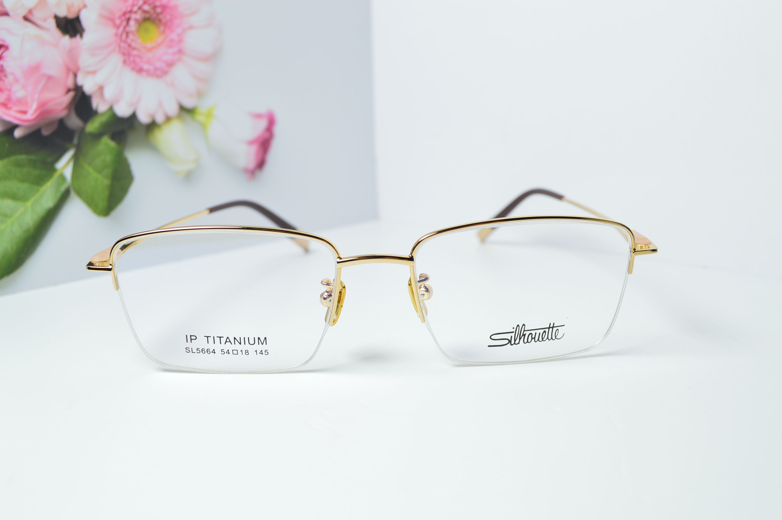 Оправа классическая, титан, полуободковая, Silhouette SL 5664. Стиль только для него!