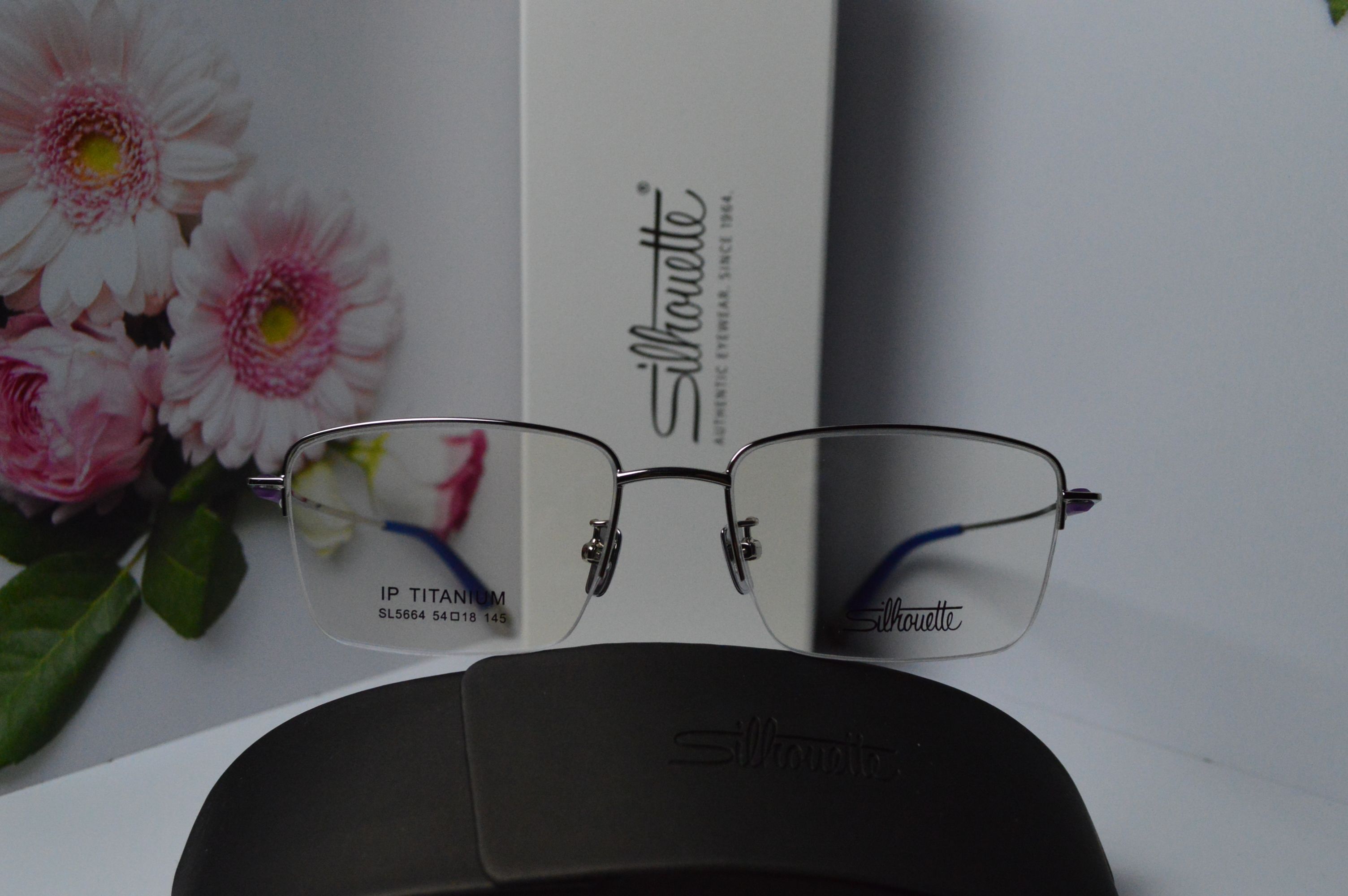 Оправа классическая, титан, полуободковая, Silhouette SL 5664. Стиль только для него!