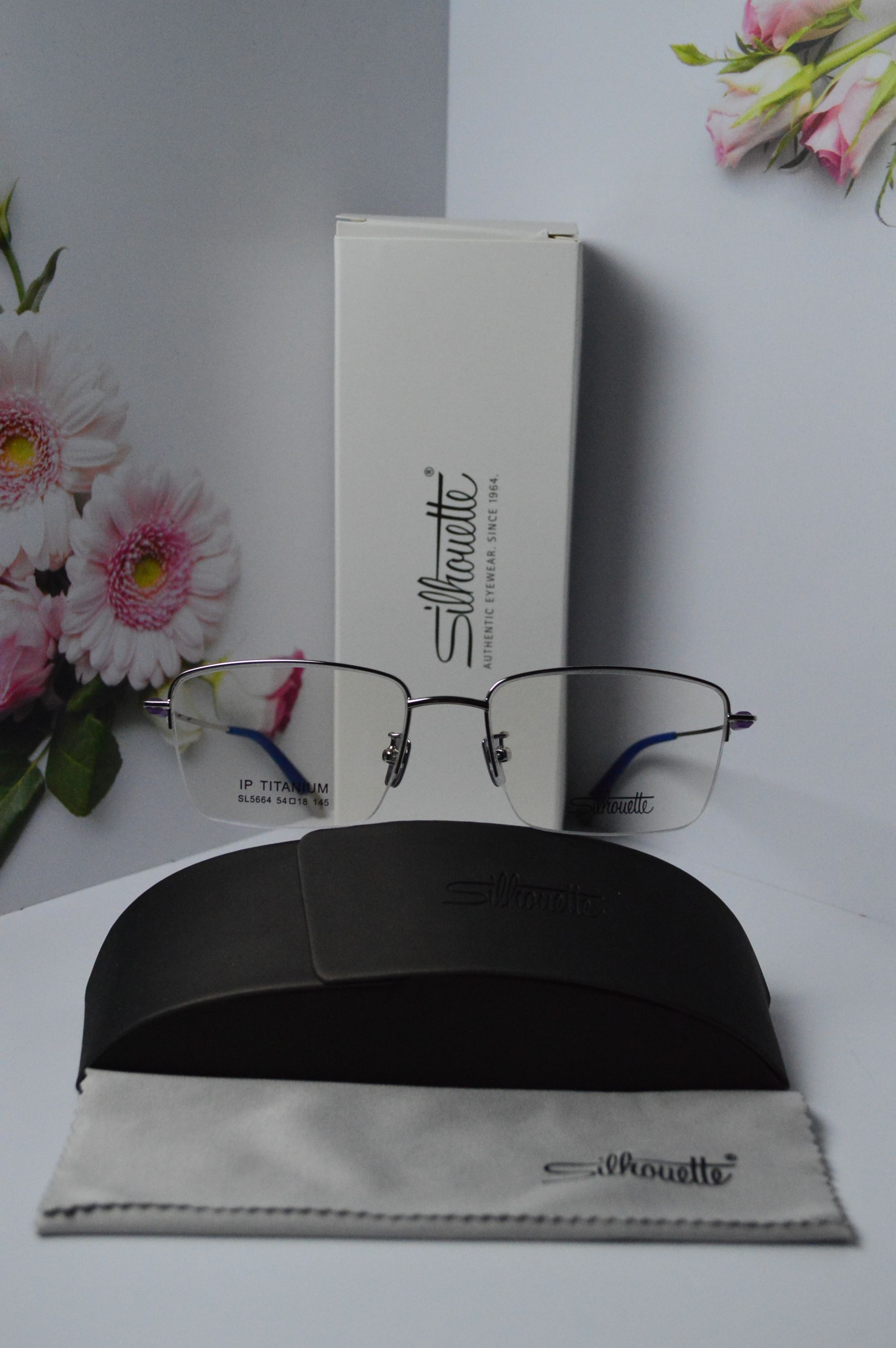 Оправа классическая, титан, полуободковая, Silhouette SL 5664. Стиль только для него!